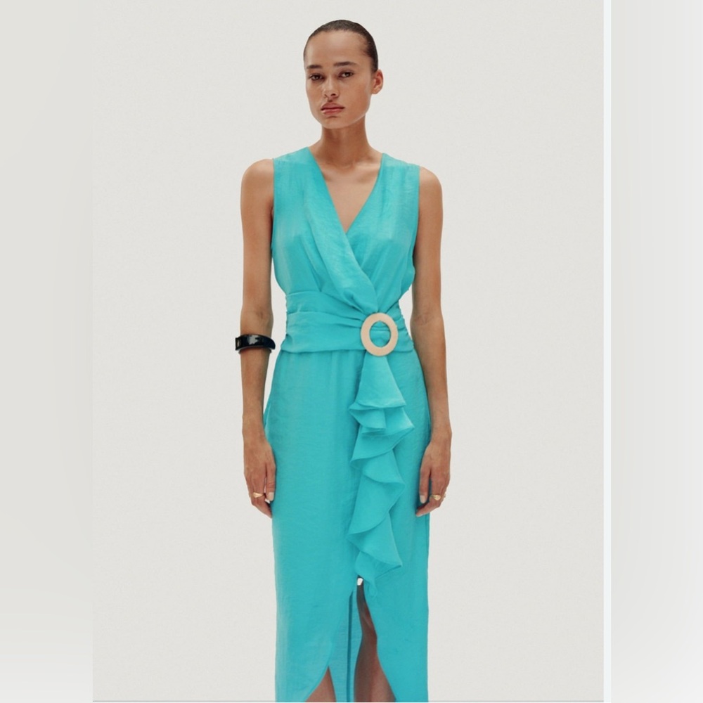 Zara Turquoise Midi Dress